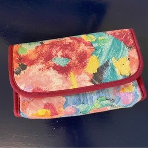 Vintage Floral Envelope Style Make-Up Cosmetics Bag